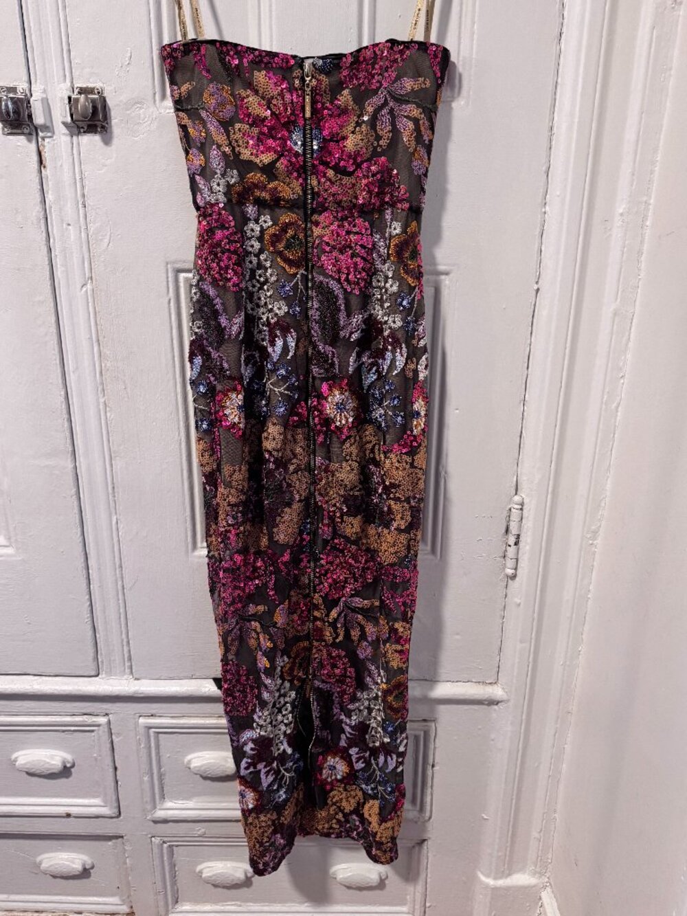 Dahlia Gown Strapless Fitted Embellished Sequin Formal Dress STUNNING - Size XS - Picture 8 of 14
